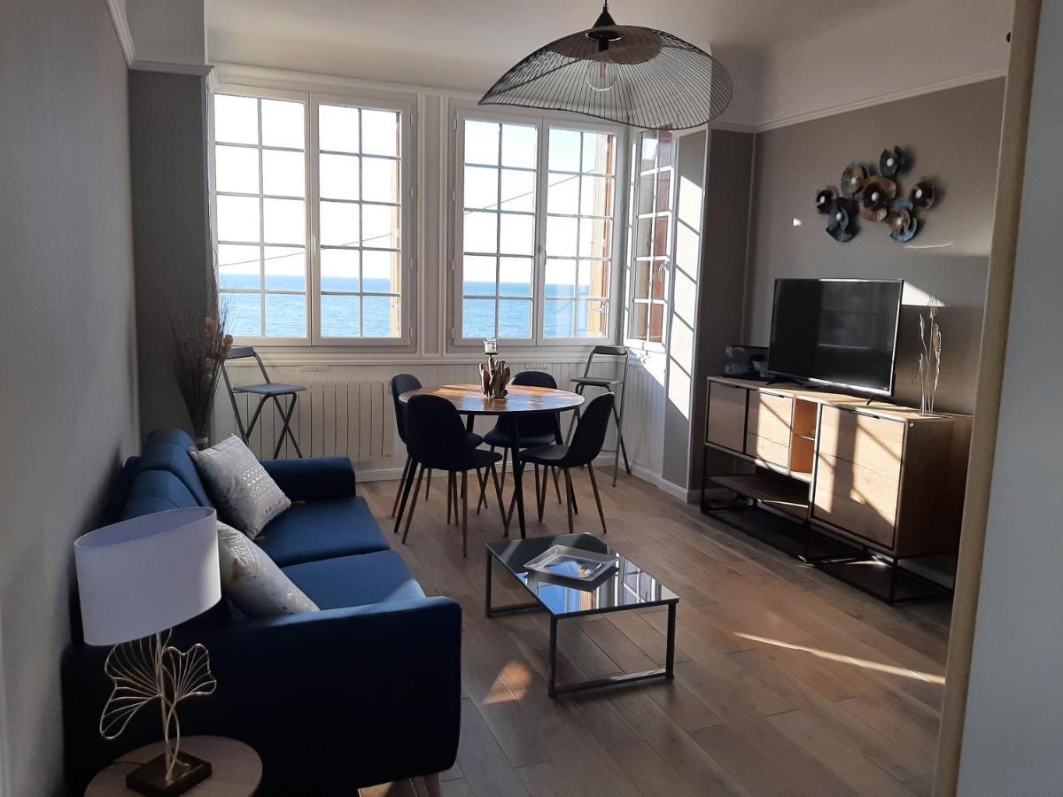 Au gré des marées, appartement face à la mer, classé 3 étoiles Ault Extérieur photo